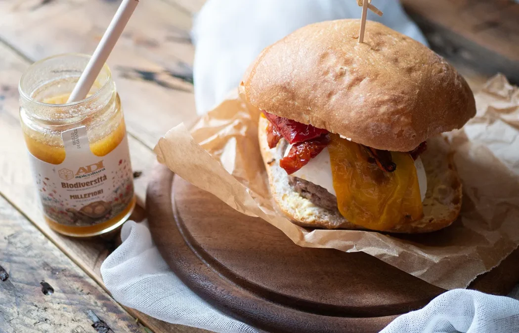 hamburger con miele millefiori